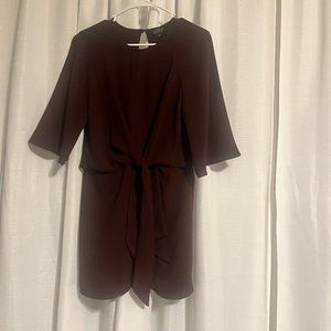 Topshop mini dress in Oxblood